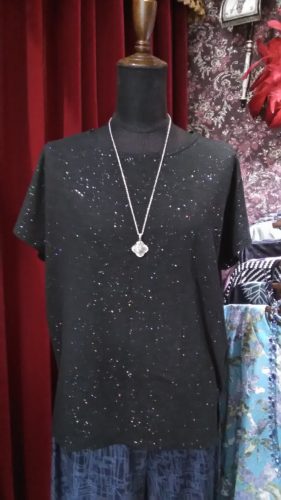 ブラック×ラメ・チュニック