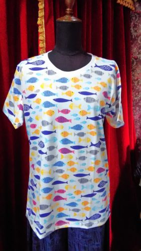 ホワイト×FISH・Ｔシャツ