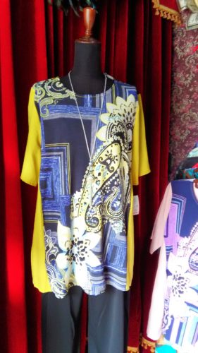 イェロー×フラワー×ペイズリー・チュニック