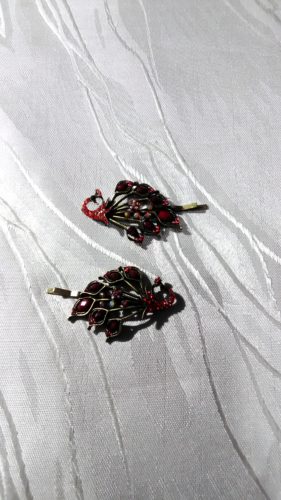 Ｋさんのリメイク（孔雀ヘアピン→ピアス）♪