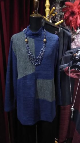 ネイビー×グレー・チュニック