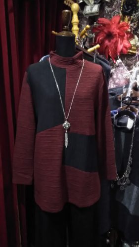 レッド×ブラック・チュニック