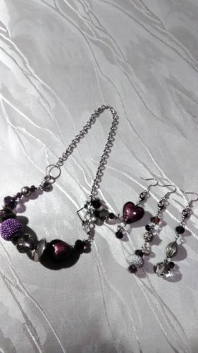 Ｋさんのオーダー（パープル・片耳ピアス）♪