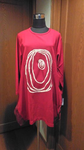 レッド×渦巻き・チュニック