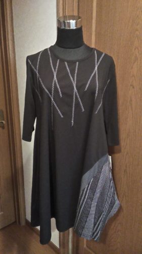 ブラック×ストライプ・チュニック