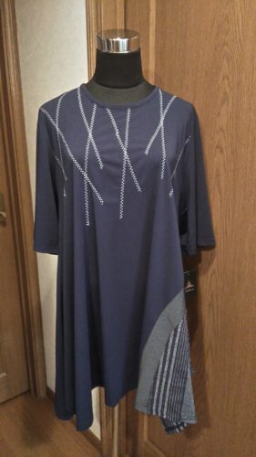 ネイビー×ストライプ・チュニック