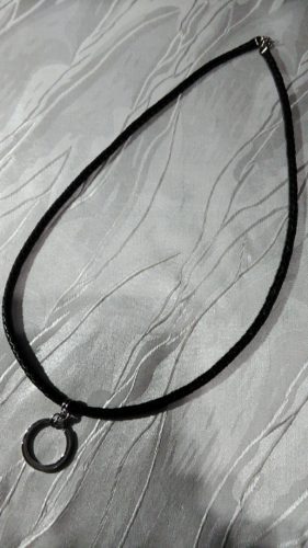 Ｓさんのオーダー（ブラックレザー・キーホルダーネックレス）♪