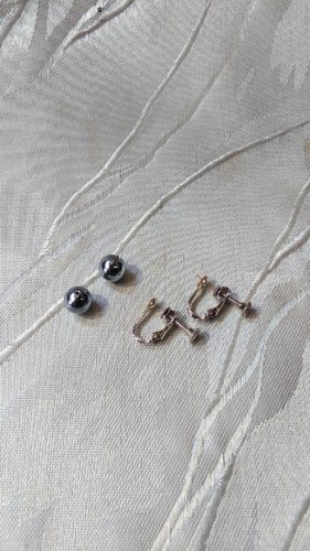 Ｆさんのお直し（イヤリングとネックレス）♪